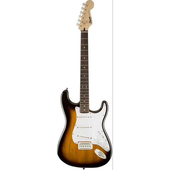 Fender Squier Bullet Stratocaster Electric Guitar – Hardtail – Brown Sunburst detail image 2