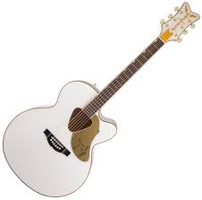 Gretsch G5022CWFE Jumbo Falcon CE Cutaway Acoustic Electric - White detail image 2