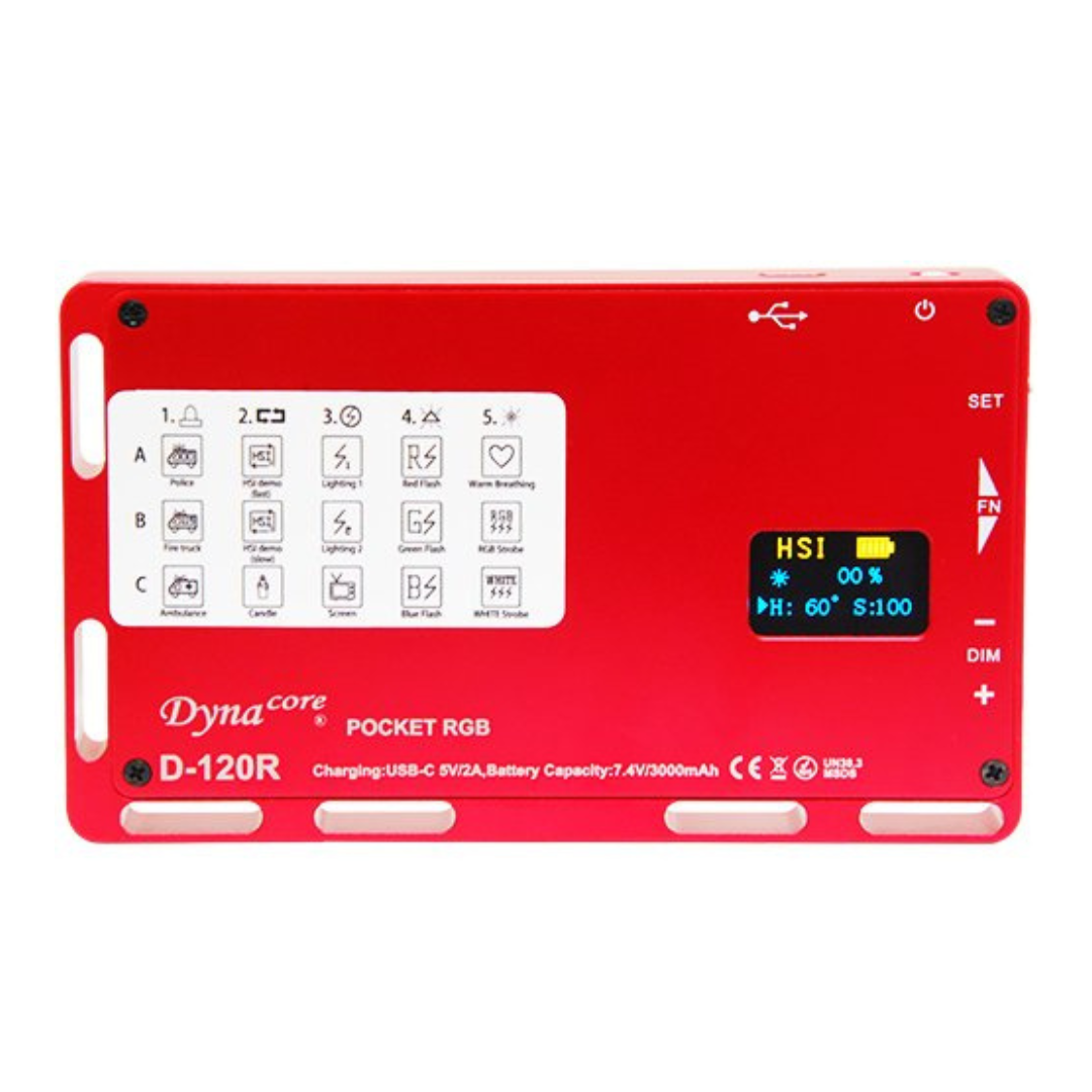 Dynacore D-120R RGB Pocket LED Light detail image 2