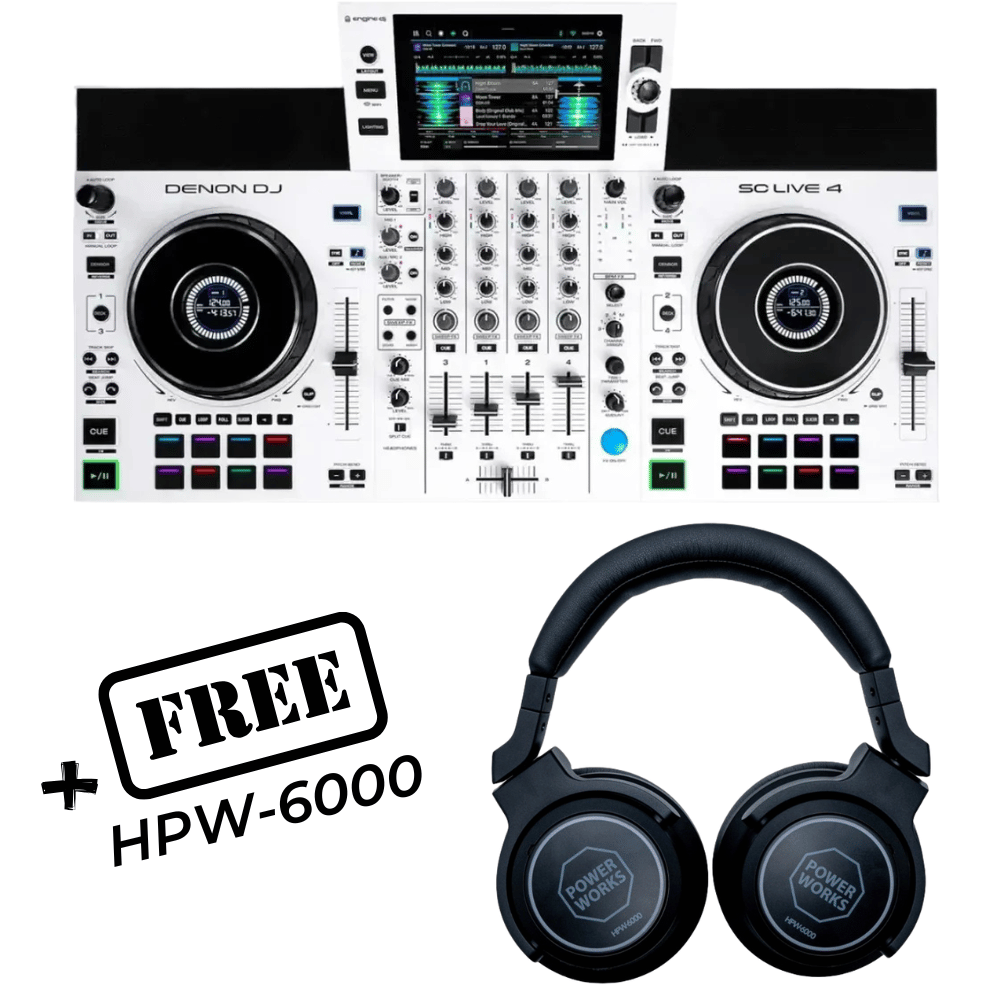 Denon SC Live 4 - WHITE (FREE POWERWORKS HPW6000) - Denon - VisionSounds South Africa