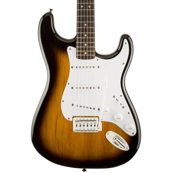 Fender Squier Bullet Stratocaster Electric Guitar – Hardtail – Brown Sunburst detail image 3