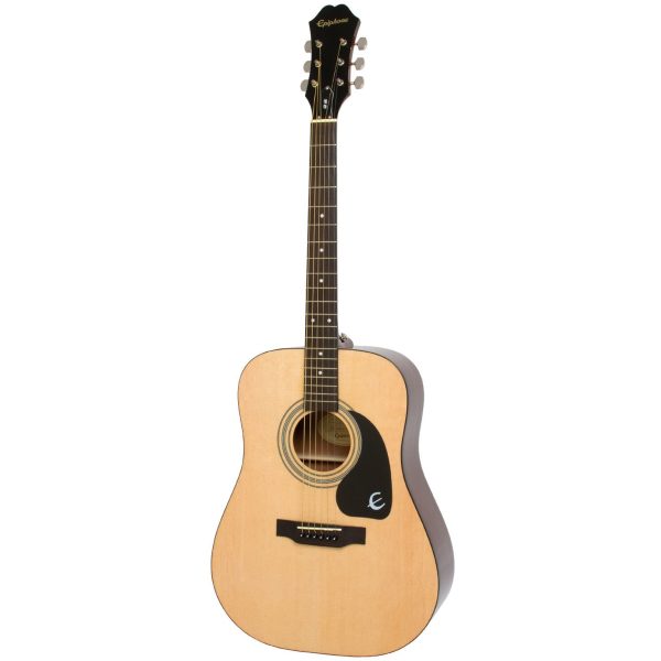 Epiphone DR-100 Dreadnought Acoustic Guitar - Natural detail image 5