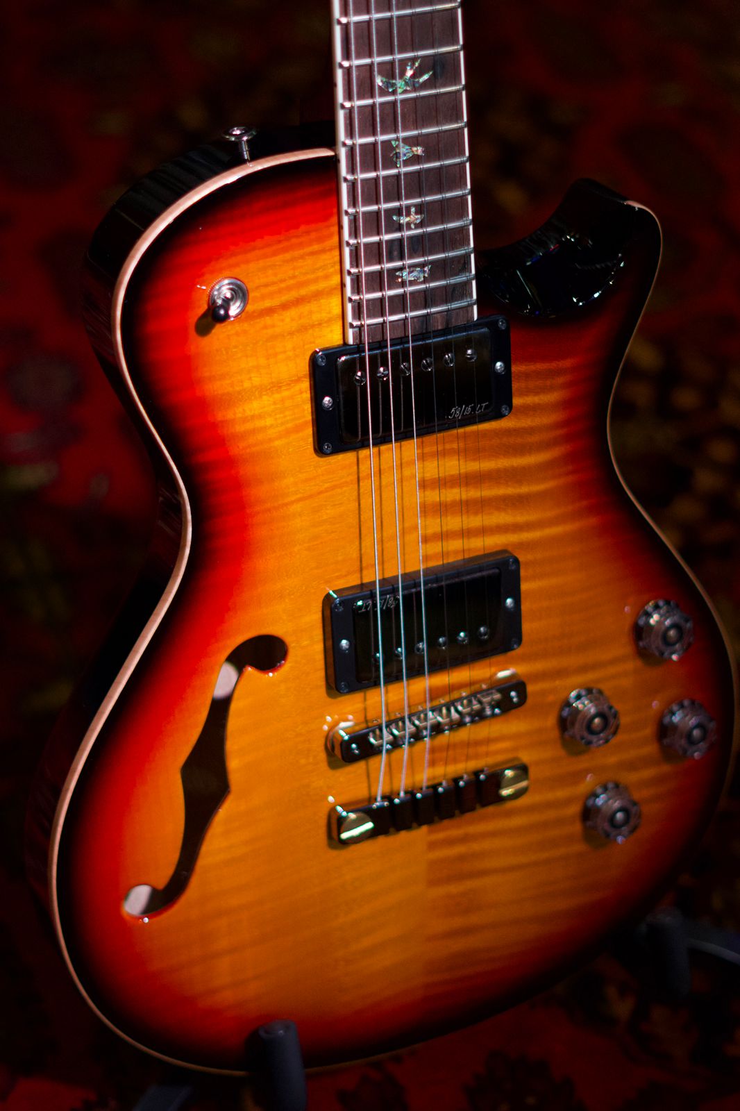 PRS McCarty 594 SC Semi-Hollow Guitar - Vintage Sunburst detail image 3