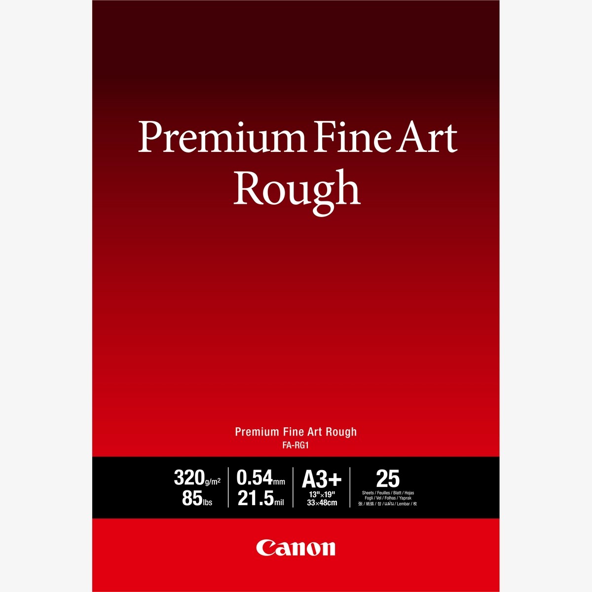 Canon FA-RG1 Premium Fine Art Rough Paper, A3 Plus, 25 sheets product image 1