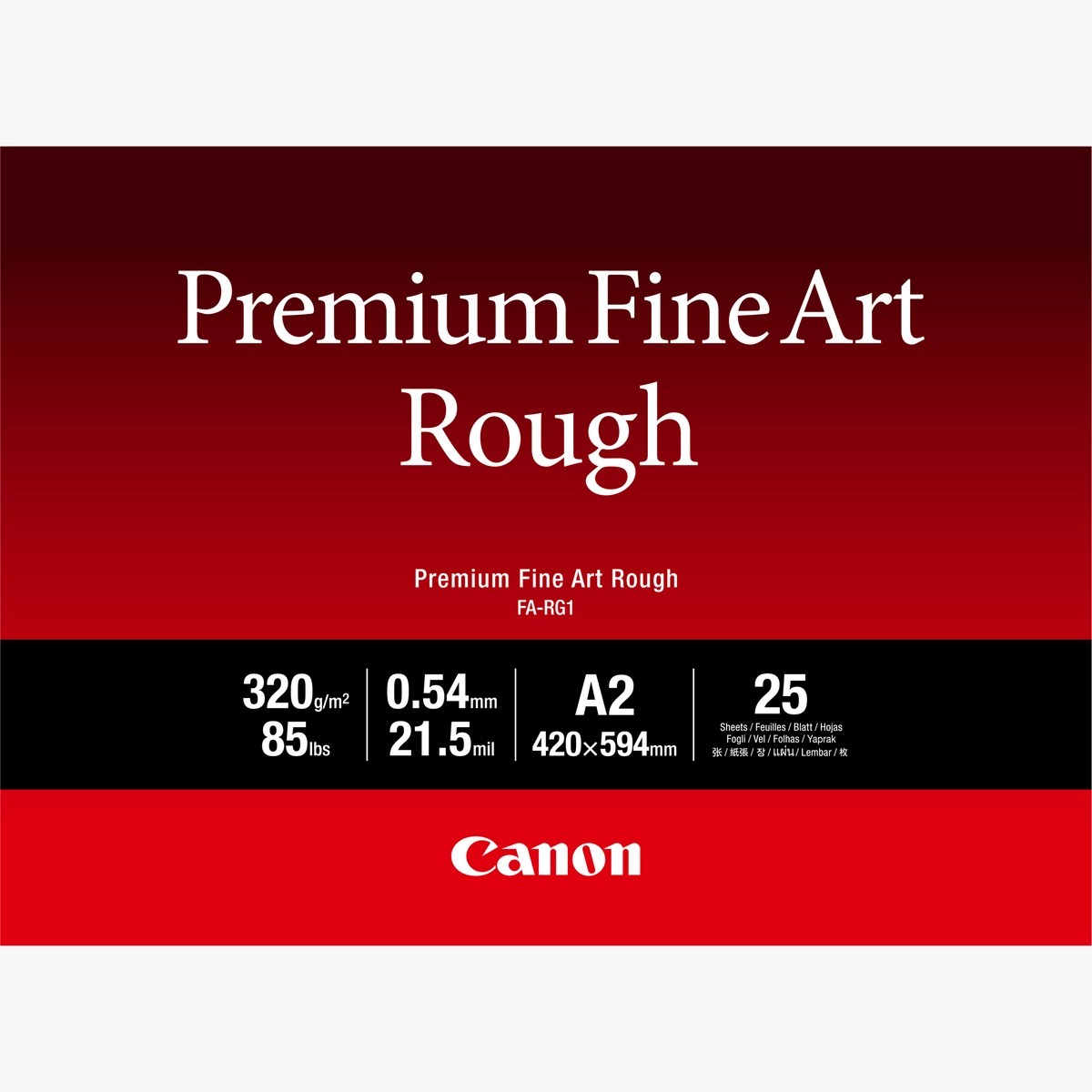 Canon FA-RG1 Premium Fine Art Rough Paper, A2, 25 sheets product image 1