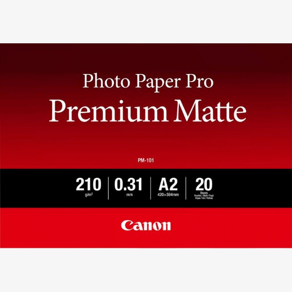 Canon PM-101 Premium Matte Photo Paper A2 – 20 Sheets product image 1