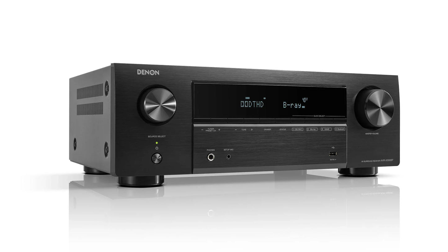 Denon AVR-X580BT 5.2 Channel AV Receiver - View 2