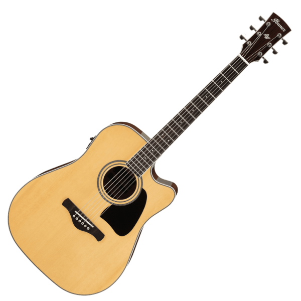 Ibanez AW70EC Artwood Series Electric-Acoustic Guitar – Natural detail image 4