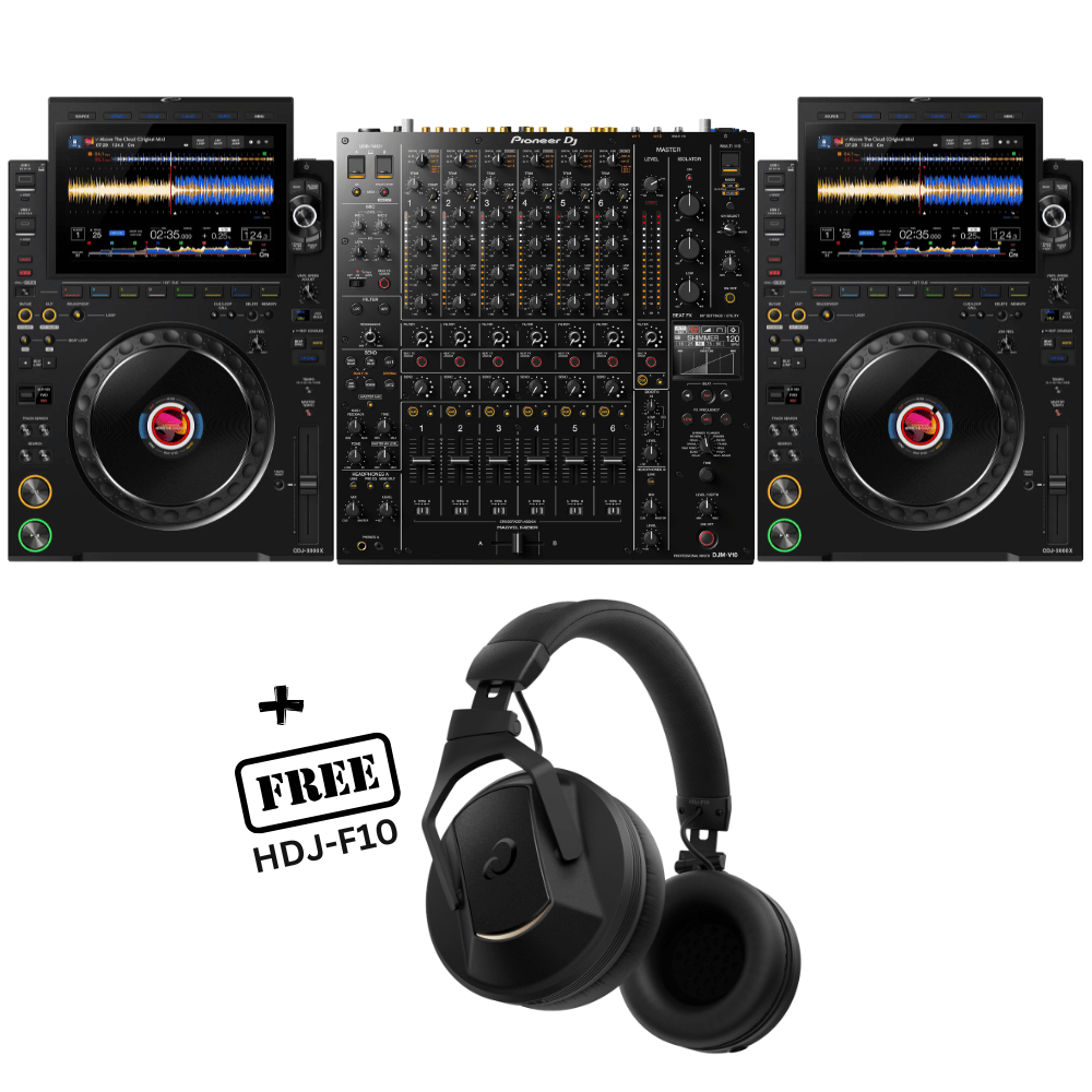 Alpha Theta CDJ3000X & DJM-V10 (FREE HDJ-F10) - Alpha - VisionSounds South Africa