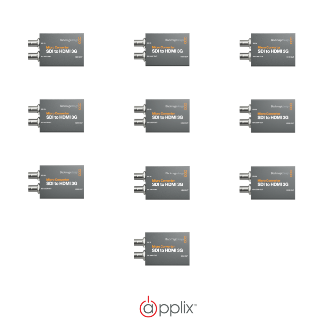 Blackmagic Design Micro Converter SDI to HDMI 3G x 10 Bundle product image