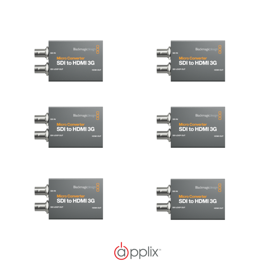 Blackmagic Design Micro Converter SDI to HDMI 3G x 6 Bundle product image