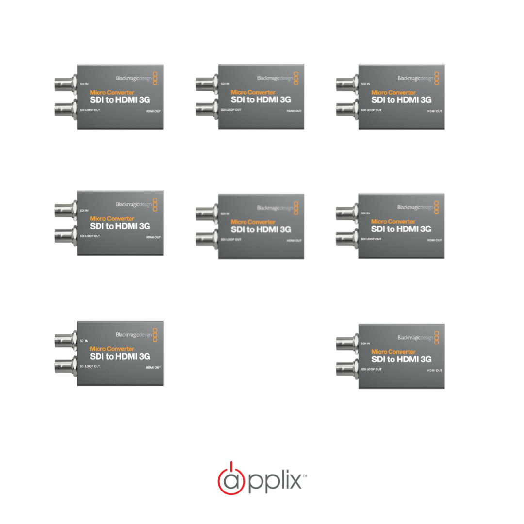 Blackmagic Design Micro Converter SDI to HDMI 3G x 8 Bundle product image