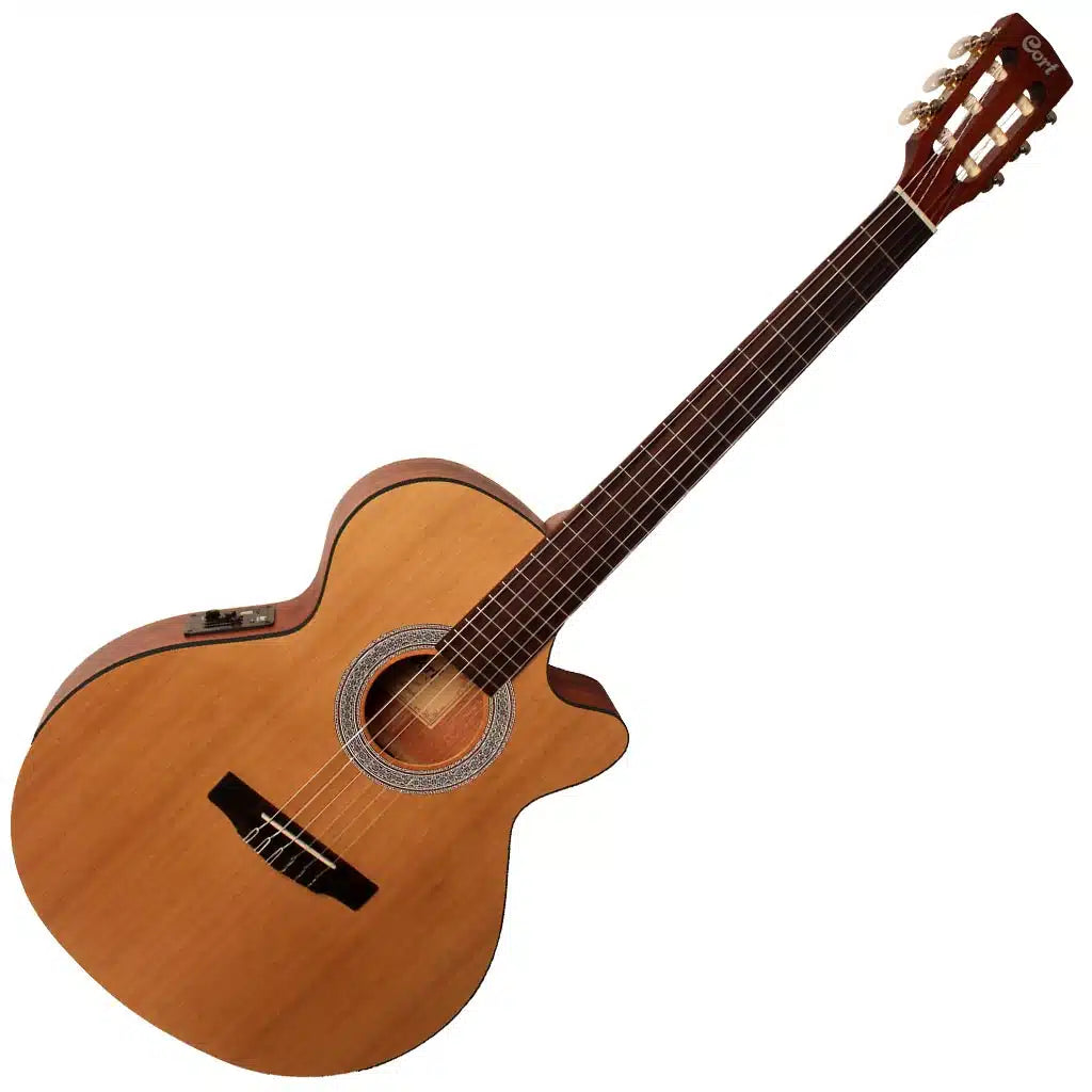 Cort CEC1 OP Electric-Classical Guitar – Open Pore Natural detail image 2