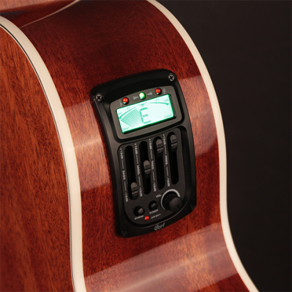 Cort CJ-MEDX Jumbo Acoustic-Electric Guitar – Natural detail image 3
