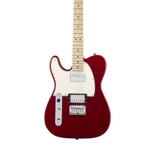 Fender Squier Left Handed Contemporary Tele Electric Guitar HH Dark Metallic Red M/N product image