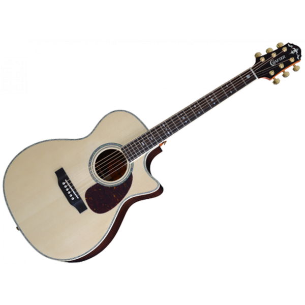 Crafter TC 035E OM body Acoustic Electric Guitar detail image 5