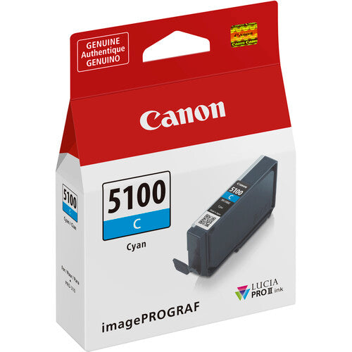 Canon PFI-5100 LUCIA PRO II Cyan Ink Tank (14.4mL) product image 2