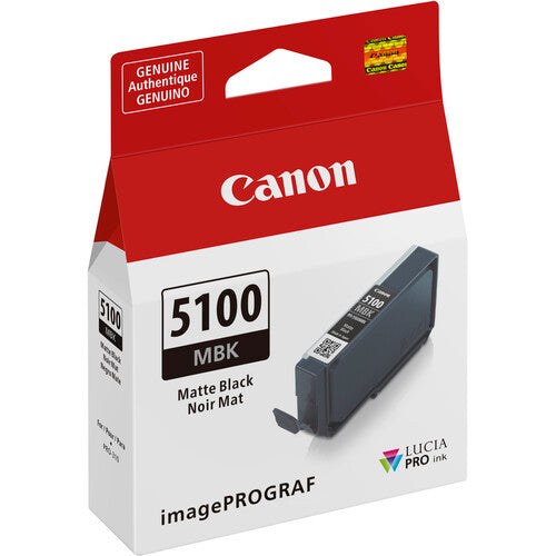 Canon PFI-5100 LUCIA PRO II Matte Black Ink Tank (14.4mL) product image 2