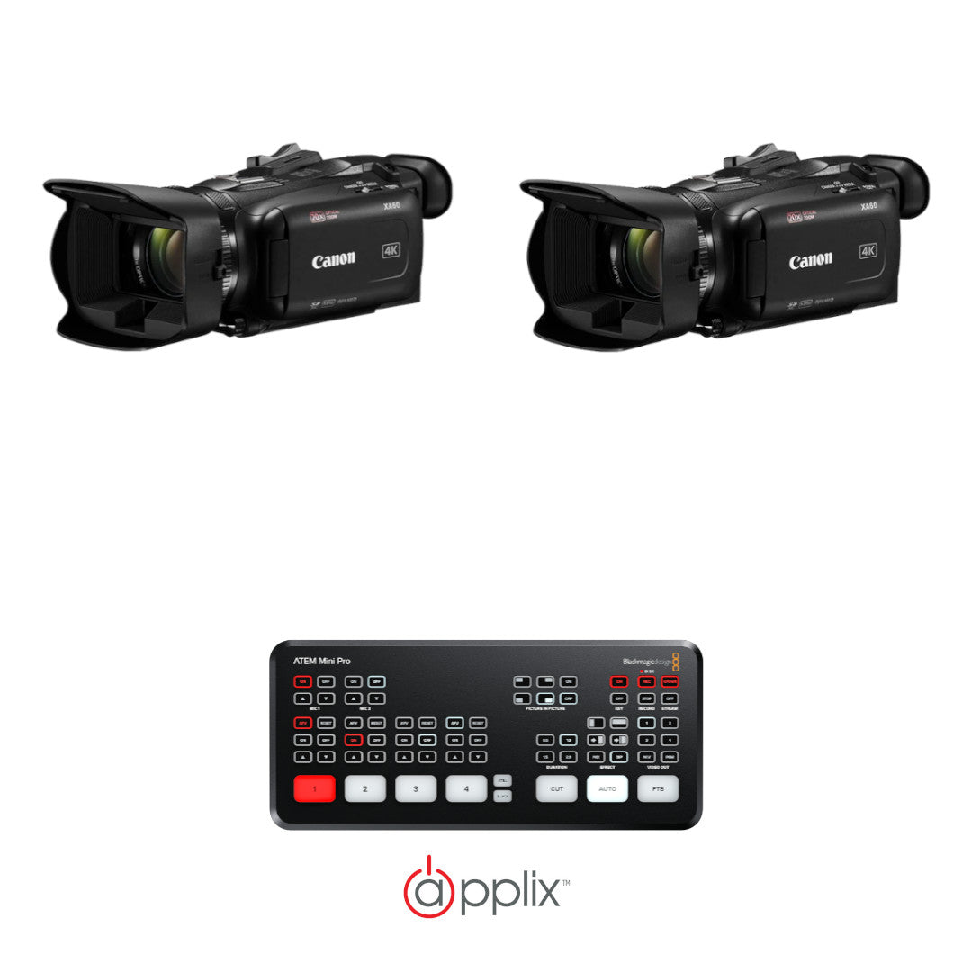 2 Canon XA60B & Blackmagic Design Atem Mini Pro product image