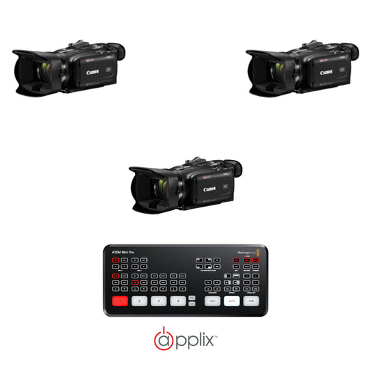 3 Canon XA60B & Blackmagic Design Atem Mini Pro product image