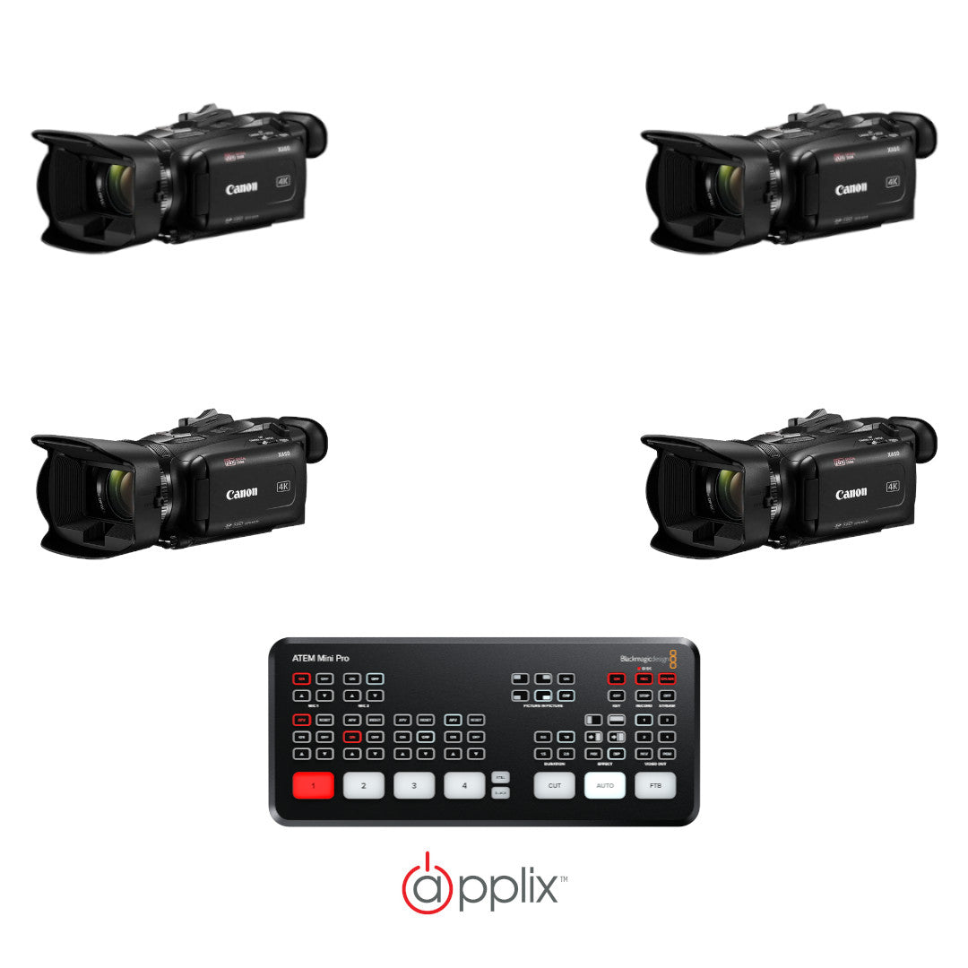 4 Canon XA60B & Blackmagic Design Atem Mini Pro product image