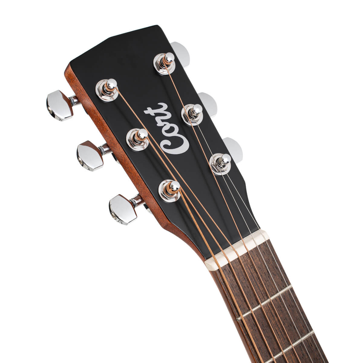 Cort AD Mini M Travelers Guitar – Natural Satin Mahogany detail image 4
