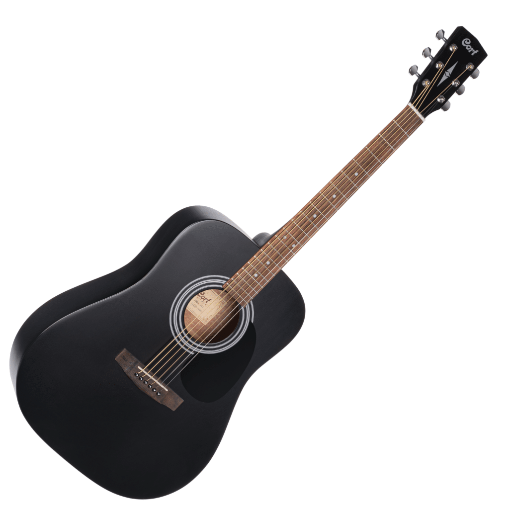 Cort AD810 OP Acoustic Guitar – Black detail image 2