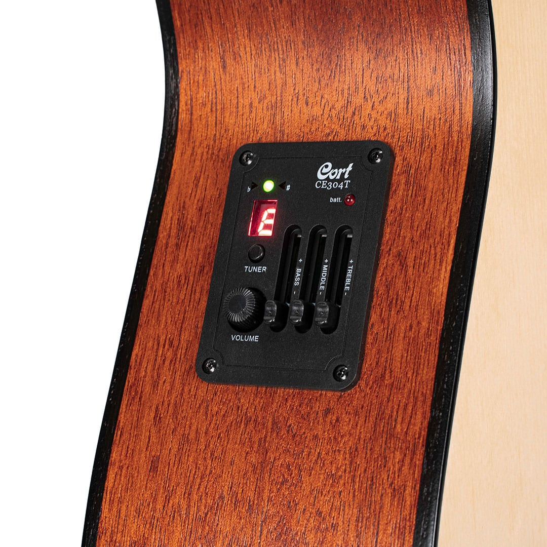 Cort AF510 Acoustic Guitar – Open Pore detail image 5
