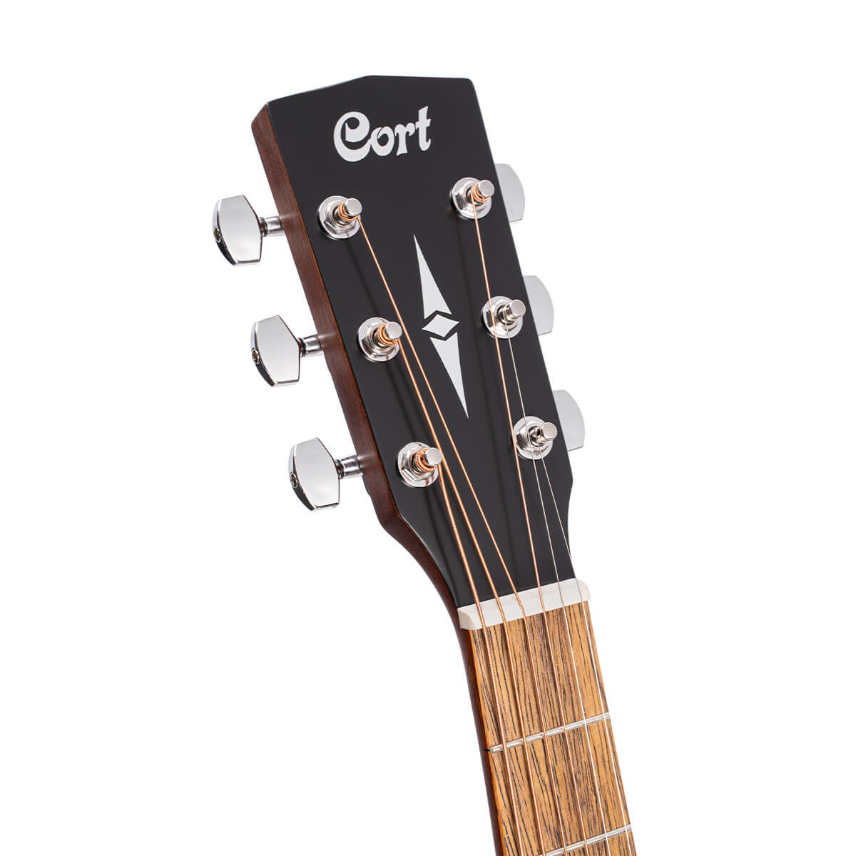 Cort CJ-MEDX Jumbo Acoustic-Electric Guitar – Natural detail image 5