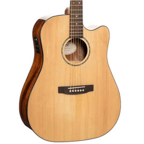 Cort Earth60CE Acoustic-electric Guitar - Natural detail image 6