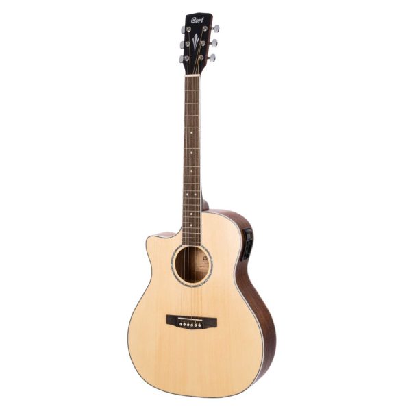 Cort GA MEDX Left-Handed Electric Acoustic Guitar - Open Pore Natural detail image 5