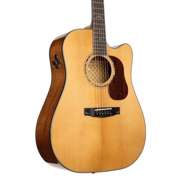 Cort Gold DC-6 Acoustic-electric Guitar - Natural detail image 6