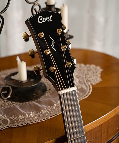 Cort Gold DC-6 Acoustic-electric Guitar - Natural detail image 9