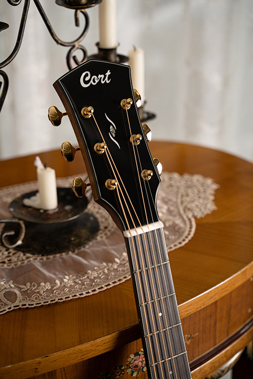 Cort Gold DC-6 Acoustic-electric Guitar - Natural detail image 5