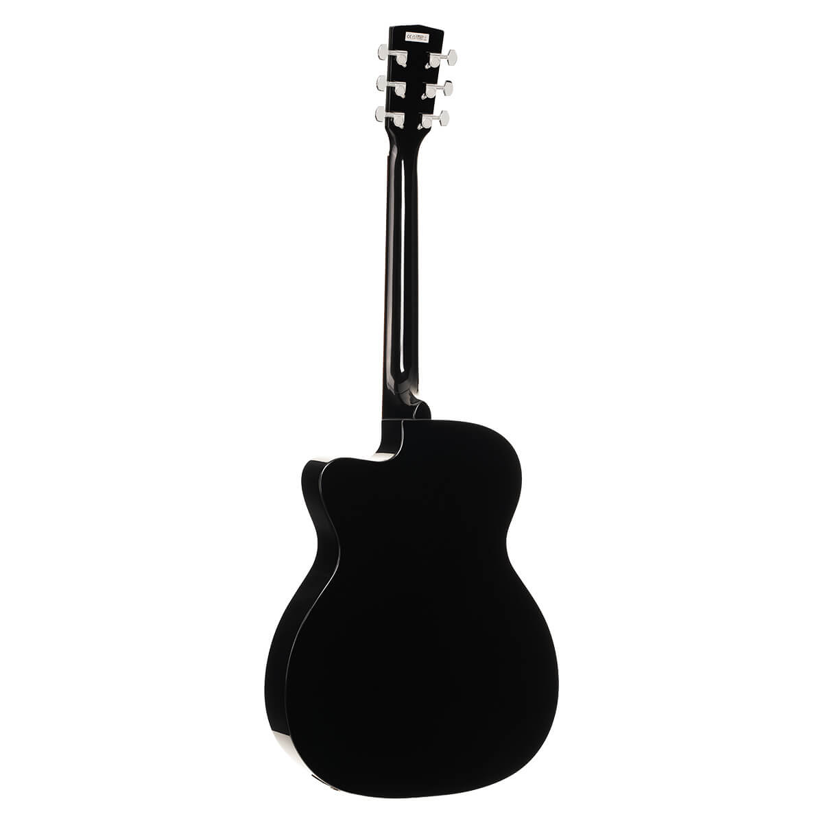 Cort L60CE BK Cutaway Acoustic-Electric Guitar – Black Gloss detail image 3
