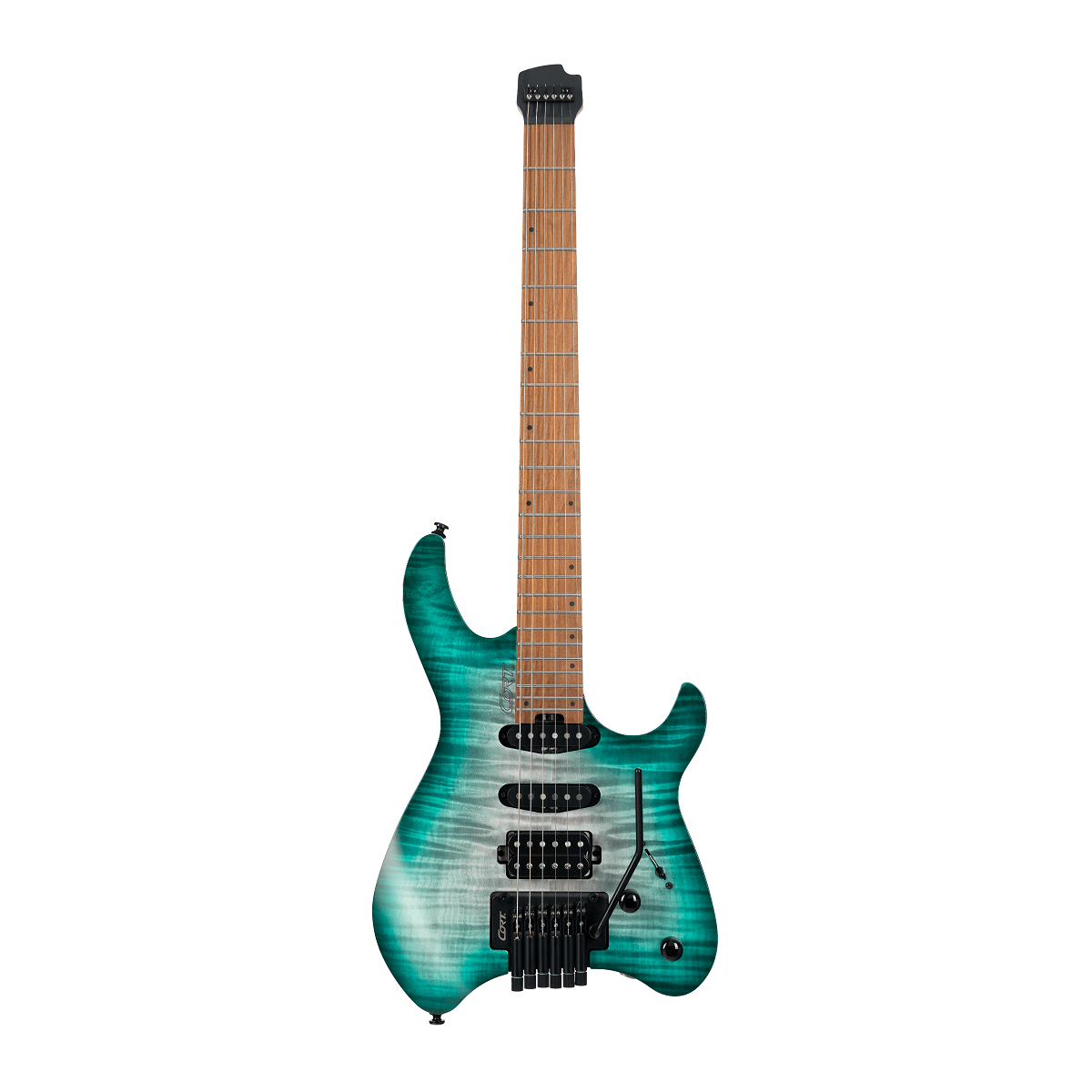 Cort Space G6TR Headless Electric Guitar – Semi Gloss Lagoon detail image 2