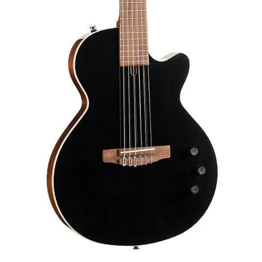 Cort Sunset Nylectric II Nylon String Classical Guitar – Black product image