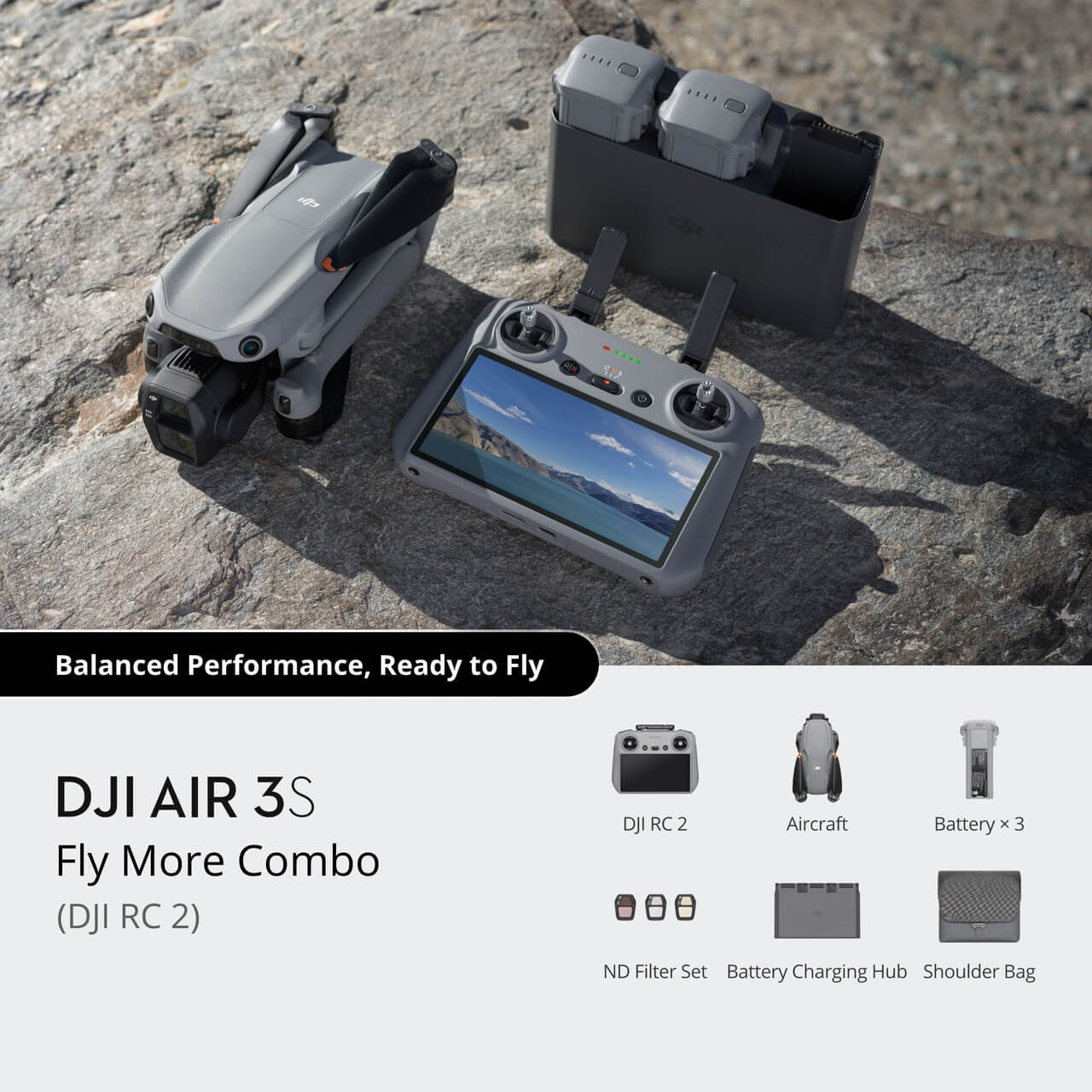 DJI Air 3S Fly More Combo with DJI RC 2 product image 2
