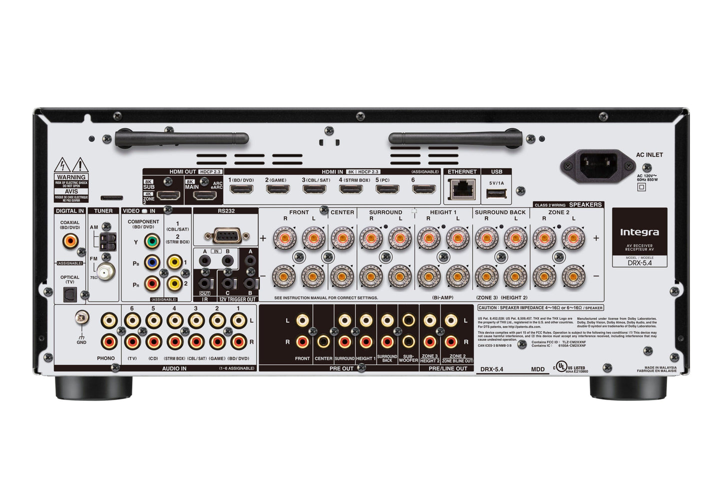 Integra DRX 5.4 9.2-Channel Network A/V Receiver - View 2