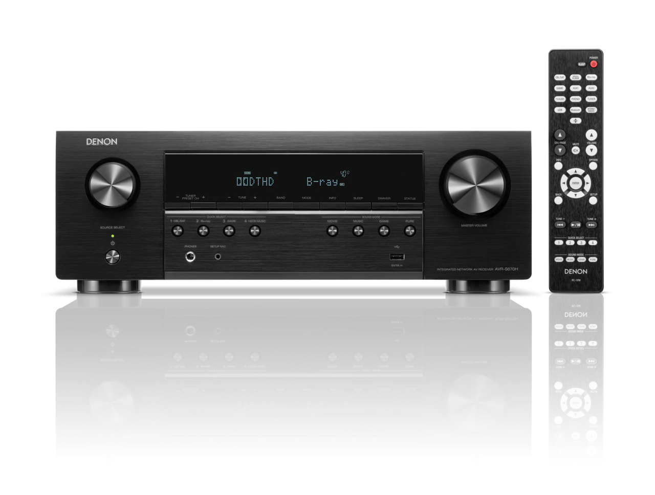 Denon AVR-S670H 5.2 Channel AV Receiver with HEOS - Denon