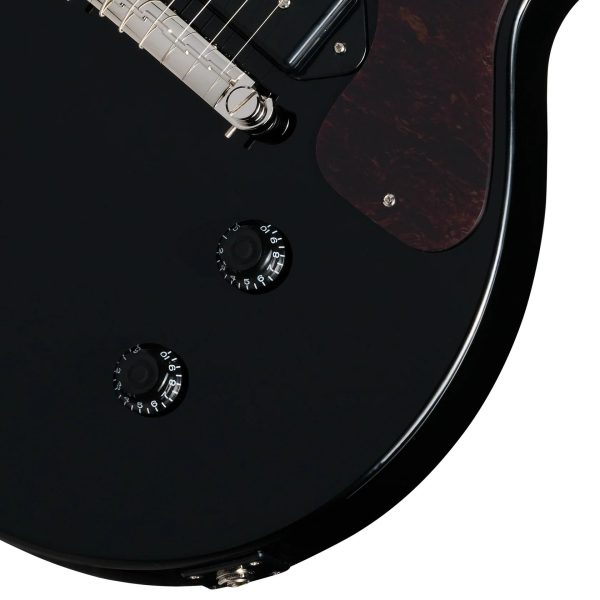 Epiphone Les Paul Junior Double Cut Electric Guitar in Ebony detail image 11