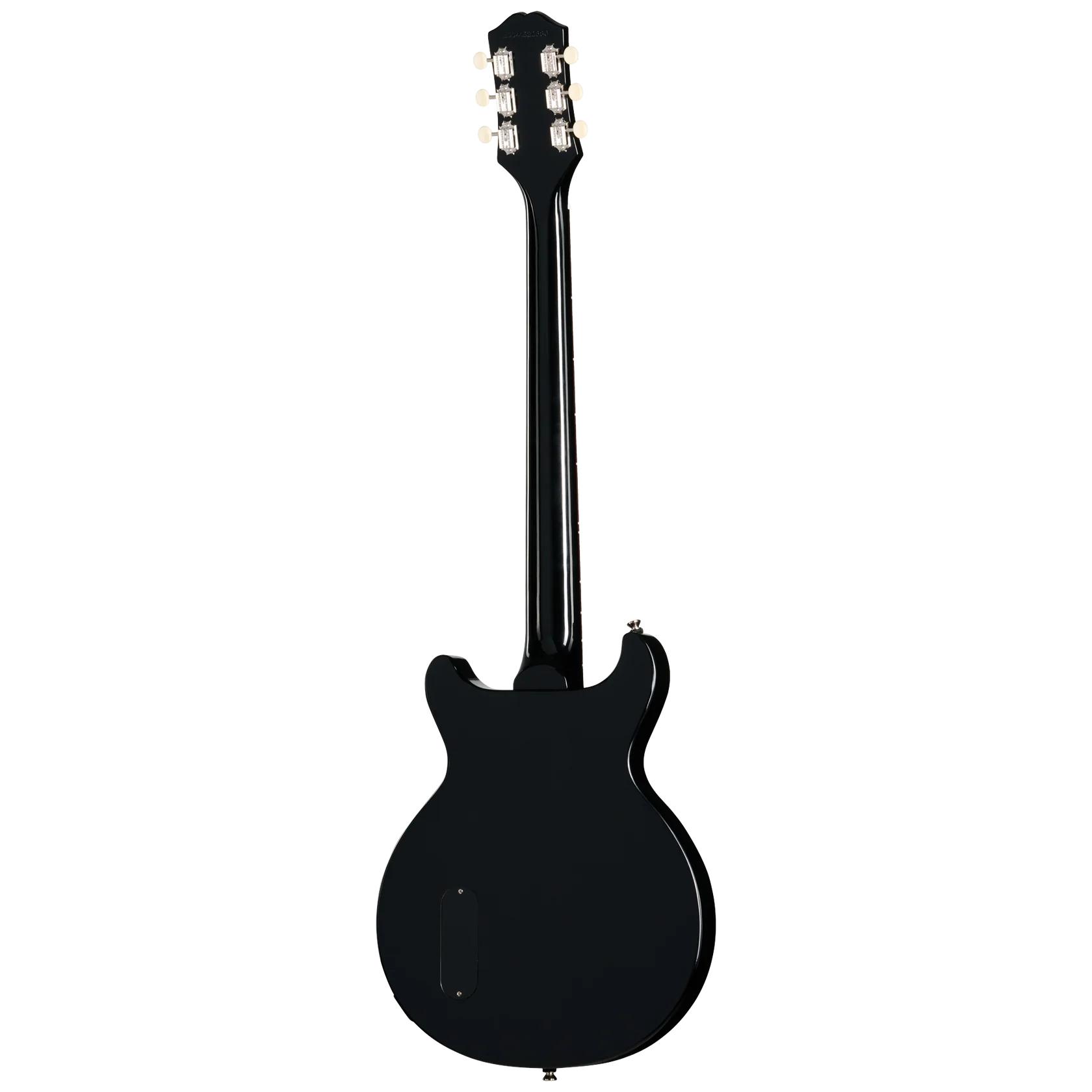 Epiphone Les Paul Junior Double Cut Electric Guitar in Ebony detail image 5
