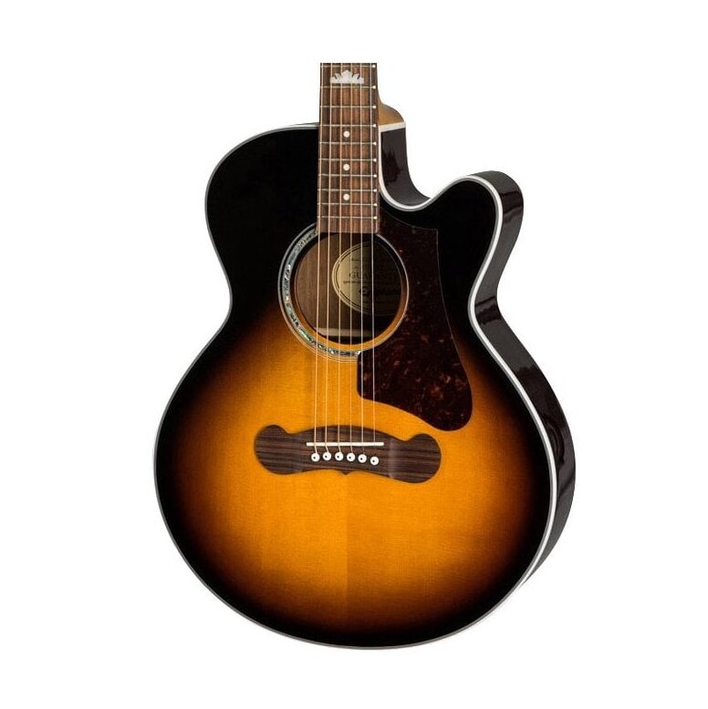 Epiphone J-200 EC Studio Parlor Acoustic-Electric Guitar - VS product image