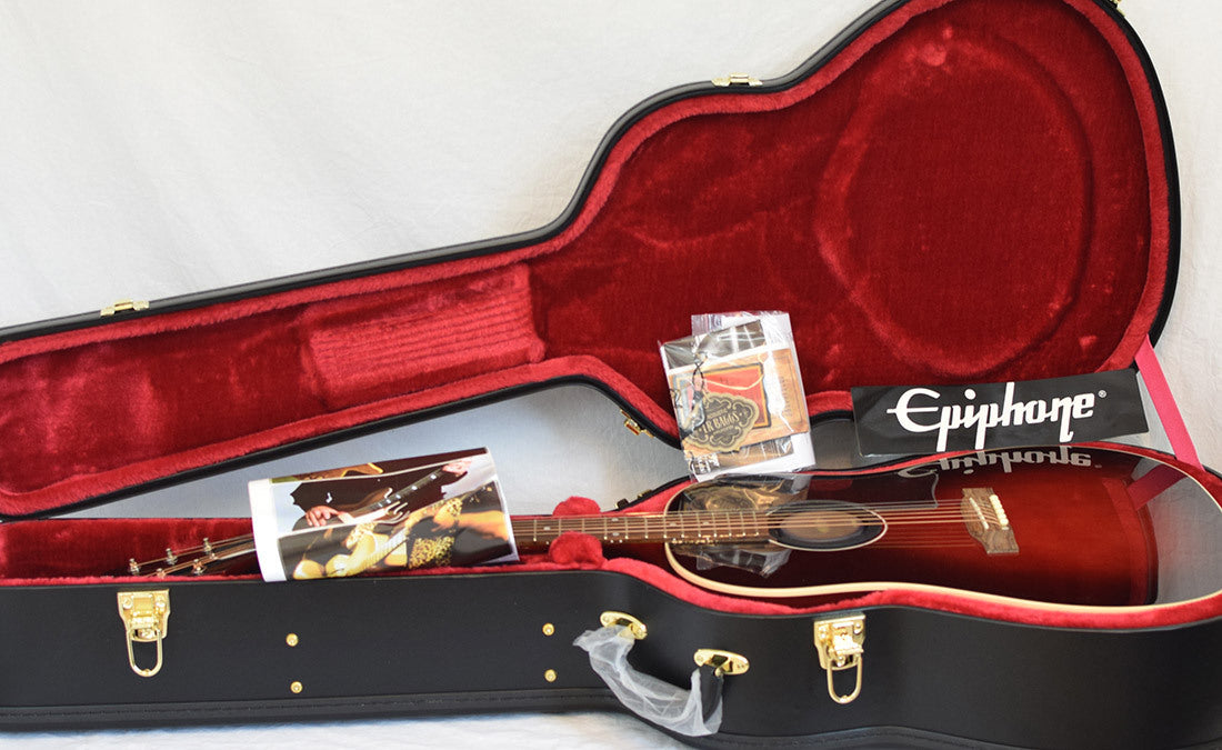 Epiphone Slash J-45 Acoustic Guitar - Vermillion Burst detail image 5