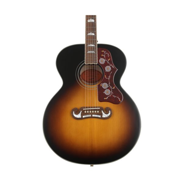 Epiphone J-200 Acoustic-electric Guitar - Aged Vintage Sunburst Gloss detail image 5