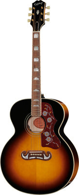 Epiphone J-200 Acoustic-electric Guitar - Aged Vintage Sunburst Gloss detail image 2