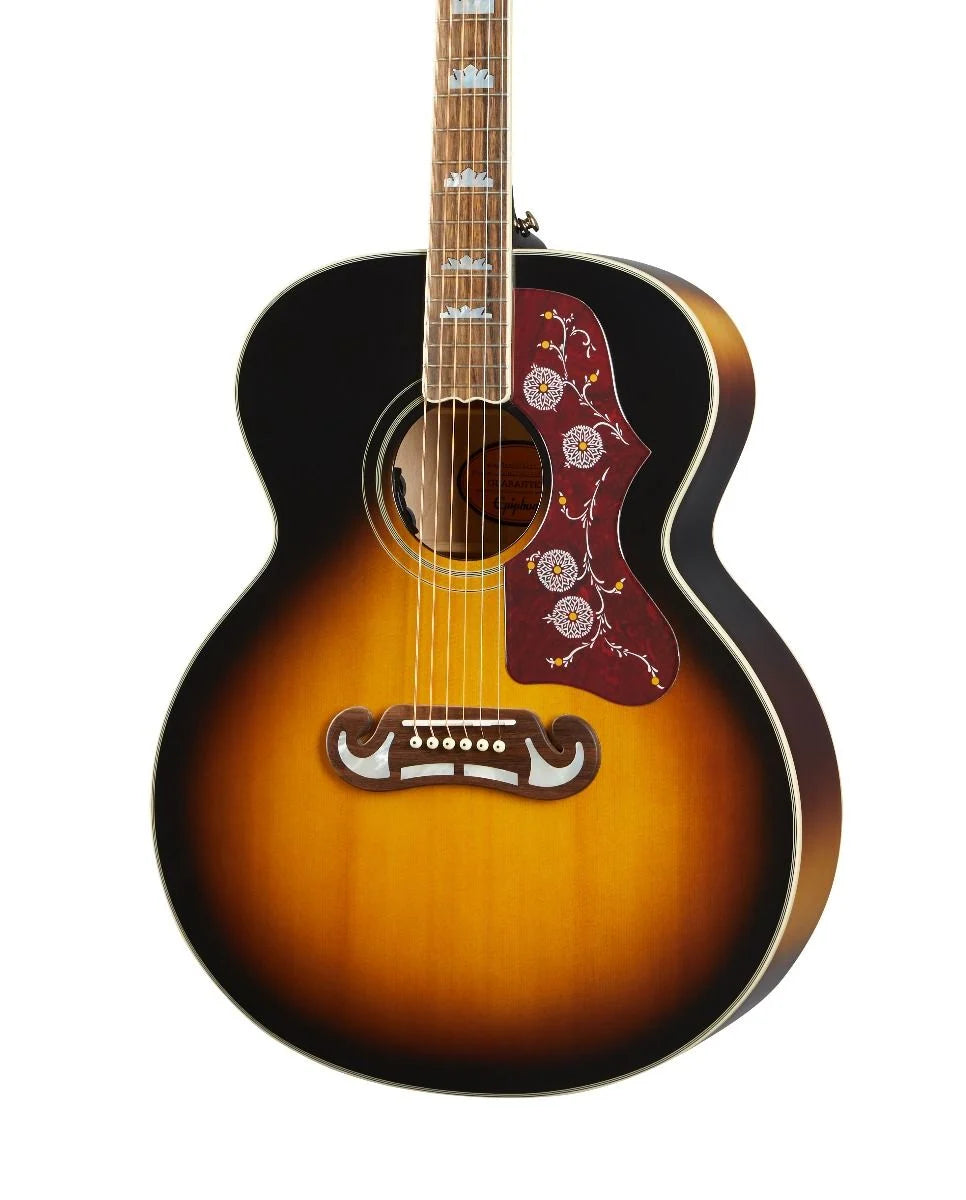 Epiphone J-200 Acoustic Guitar - Aged Vintage Sunburst Gloss product image