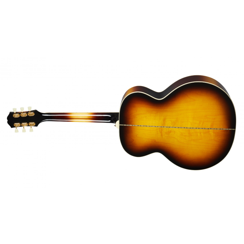 Epiphone J-200 Acoustic Guitar - Aged Vintage Sunburst Gloss detail image 3