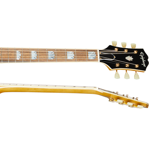 Epiphone J-200 Acoustic-electric Guitar - Aged Vintage Sunburst Gloss detail image 4