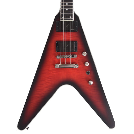 Epiphone Dave Mustaine Flying V Prophecy Electric Guitar – Aged Dark Red Burst product image